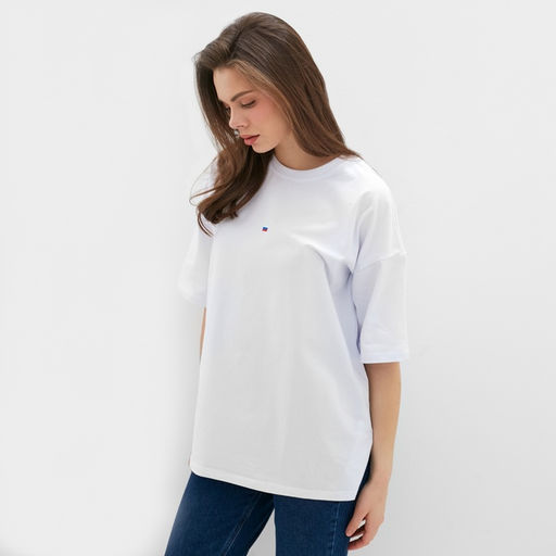 Футболка женская MINAKU: Exclusive print белая, р-р 48