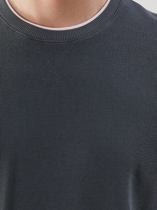 Bisiklet Yaka Ribanal? Erkek Sweatshirt