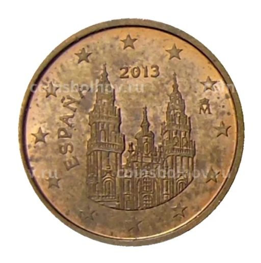 1 евроцент 2013 года Испания