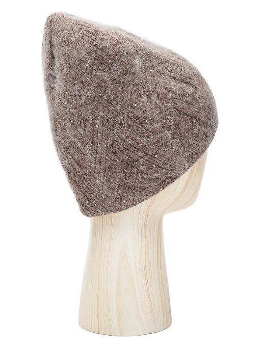 Шапка жен. анг+нейл+люр ZZ-BR55506 antracit - Eleganzza фото 2