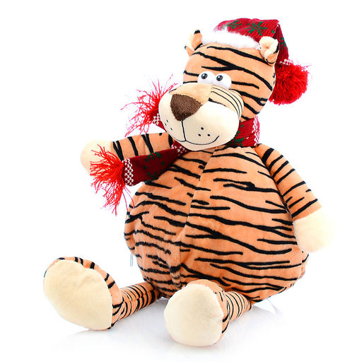 Мягкая игрушка-сумка, на молнии "Тигр" (15х14х28 см.)