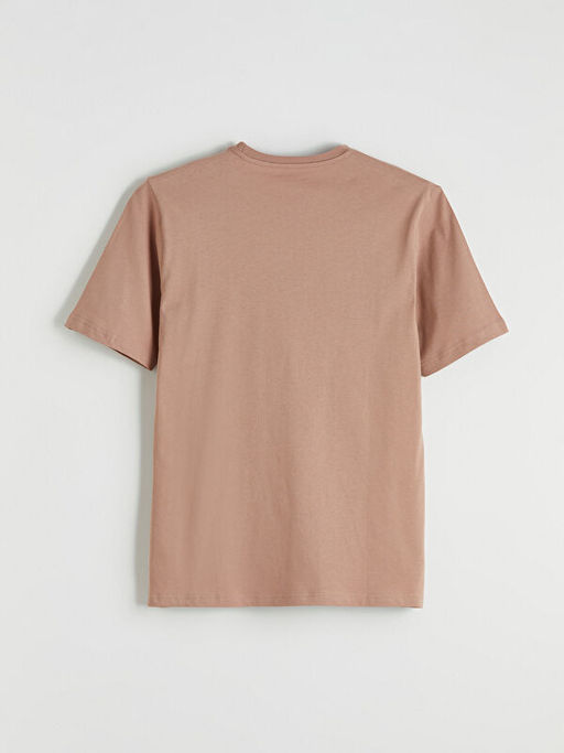 Bisiklet Yaka Yaz? Bask?l? Penye Erkek Ti??rt