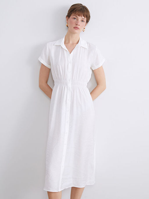 Modal Kar???ml? G?mlek Elbise