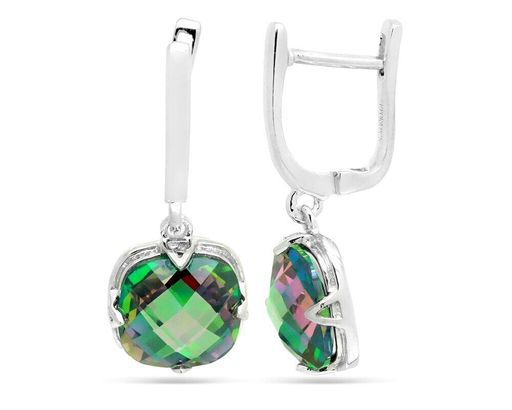 Серьги, мистик кварц, Фурианте