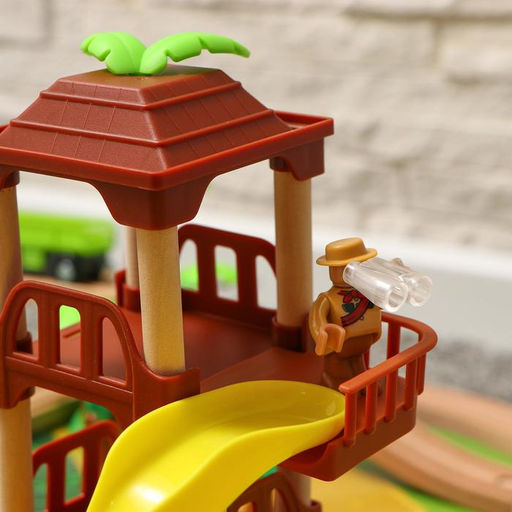 Детский набор Железная дорога: джунгли, 107 деталей, 50.5?11.5?35 см - Simaland фото 7