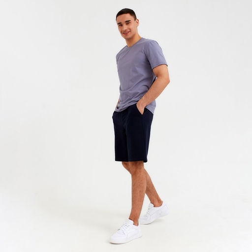 Футболка мужская MINAKU: Basic line MAN, размер 52, серо-голубая