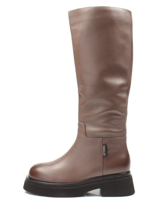 02-FG678-2BM BROWN Сапоги зимние женские (натуральная кожа, натуральный мех (еврозима))