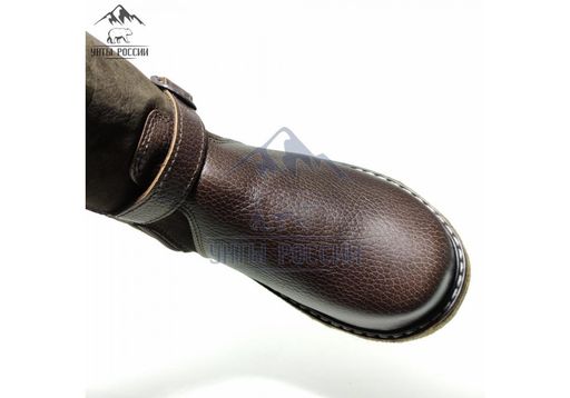 Монголки подростковые коричневые, войлочная подошва - Мирунт фото 10