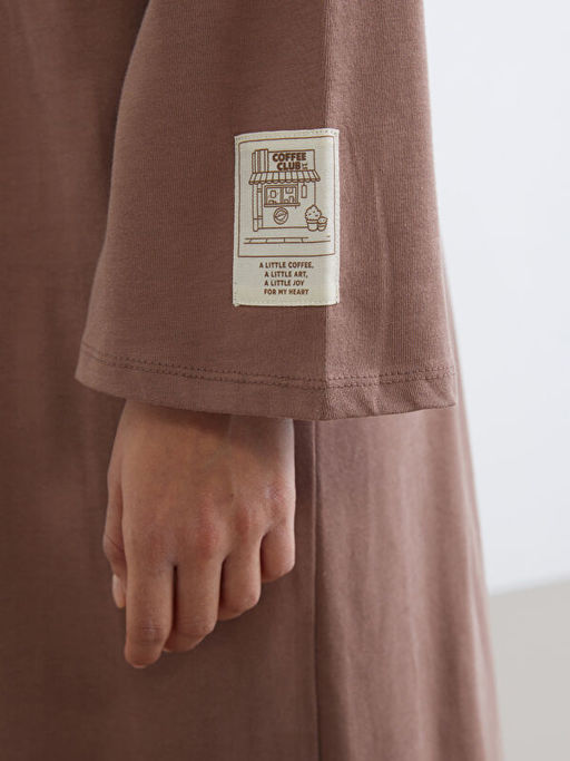 Bisiklet Yaka Sweat Elbise