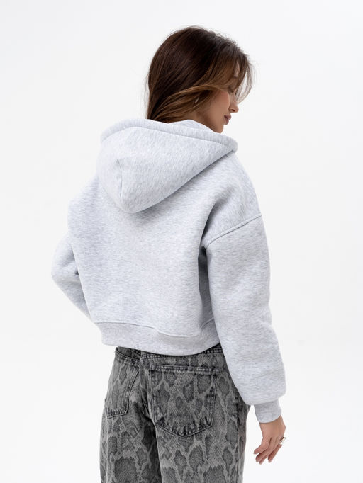 Толстовка укороченная футер 3х нитка с начесом. - Binita фото 7