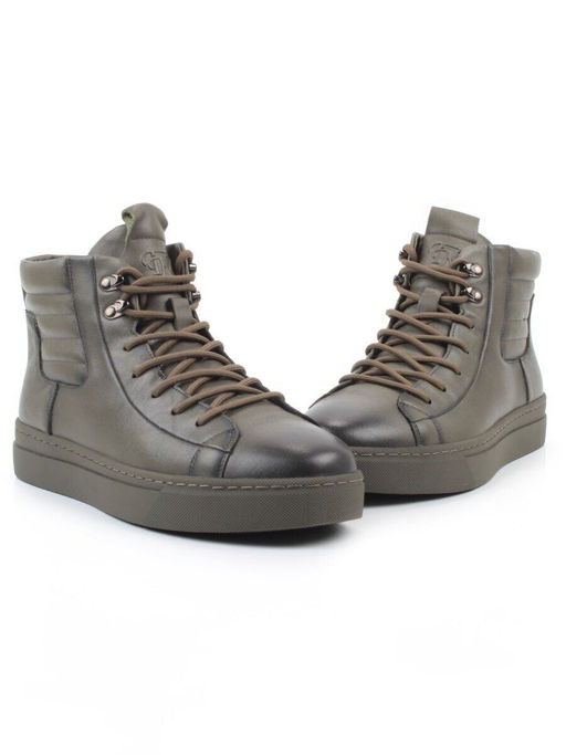 05-X30302A-70 KHAKI Ботинки демисезонные мужские (натуральная кожа,байка)