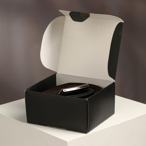 Мужской ремень Мужской стиль, кожзам, цвет чёрный - Simaland фото 3