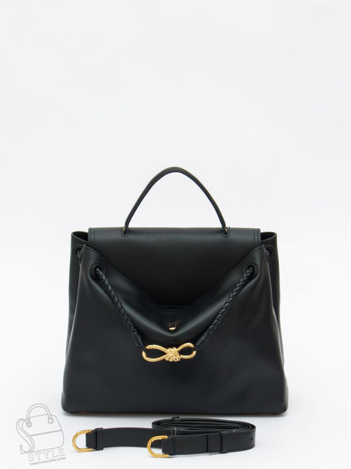 Сумка женская кожаная 6046PE black Polina&Eiterou /50