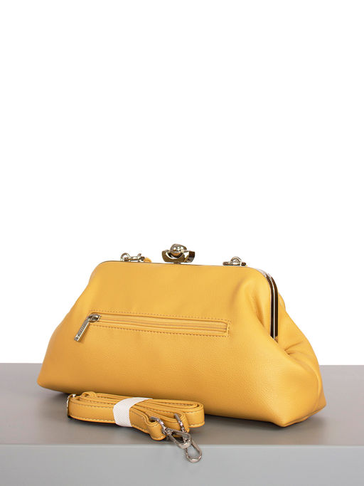 LACCOMA сумка Паола-Л815-горчичный эко кожа хлопок фото 2