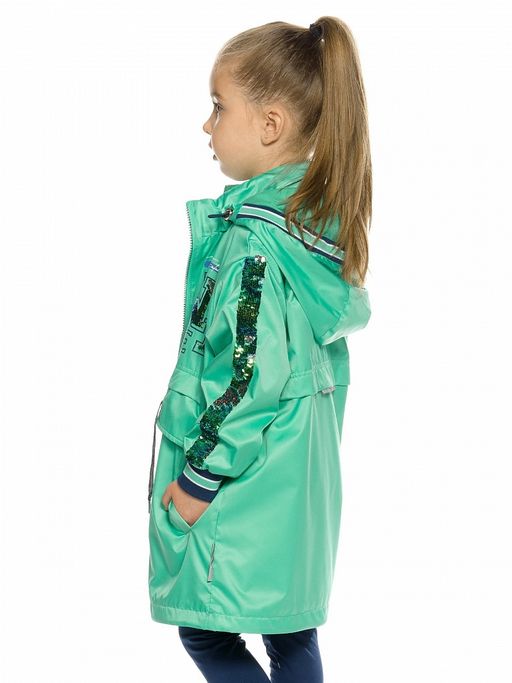 PELICAN, плащ для девочек, Зеленый  фото 3
