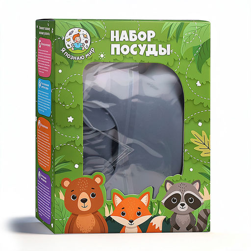 Набор посуды "Кроха", цвет фиолетовый