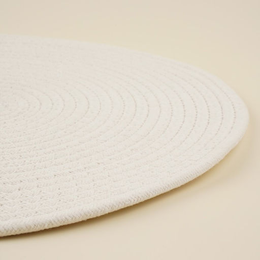 Салфетка сервировочная на стол SL Home, хлопок, d=38 см, белая