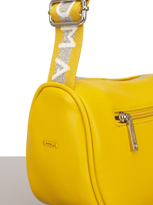 LACCOMA сумка Мелани-Ф826-желтый эко кожа хлопок фото 4