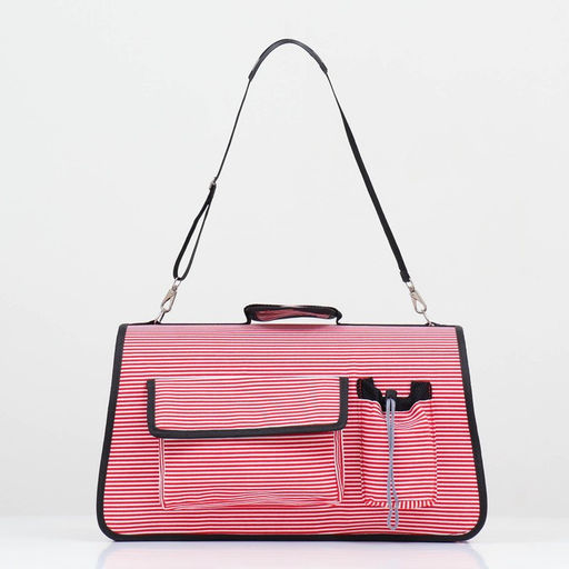 Сумка-переноска с органайзером в полоску, размер M, 40 х 26 х 20 см - Пижон фото 2