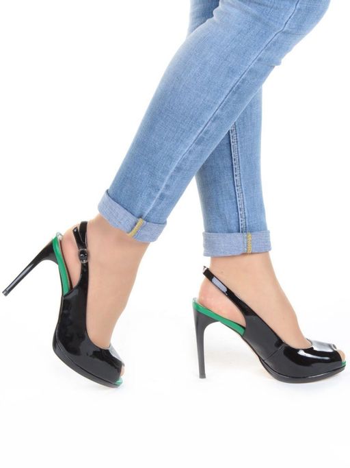 08-EG24-5 BLACK Босоножки женские (натуральная кожа) - Фабричный китай фото 2