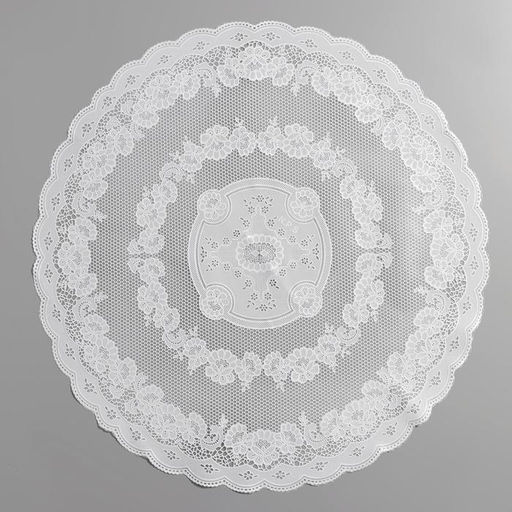 Цена за 12 шт. Салфетка ажурная Цветущая, 6060 см, ПВХ, цвет белый - Simaland фото 2