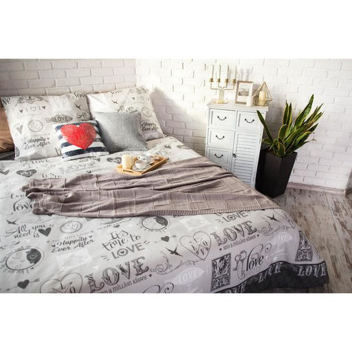 Постельное бельё Этель дуэт Love 143*215 см - 2 шт, 240*220 см, 70*70 см -2 шт, 100% хлопок, бязь 125 г  фото 11