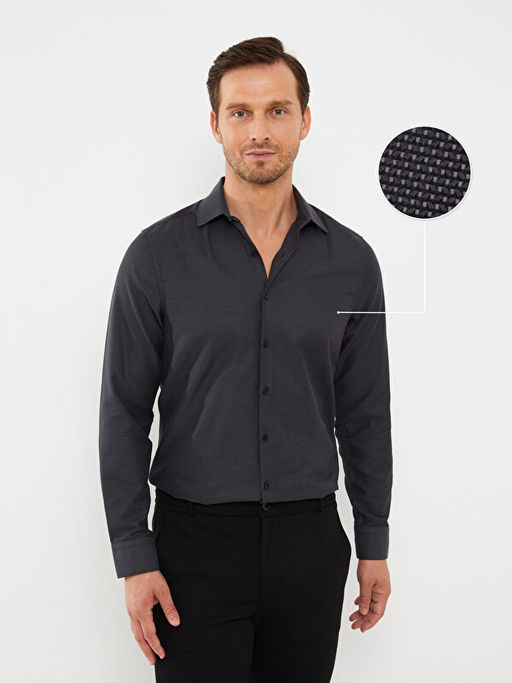 Slim Fit Uzun Kollu Arm?rl? Erkek G?mlek