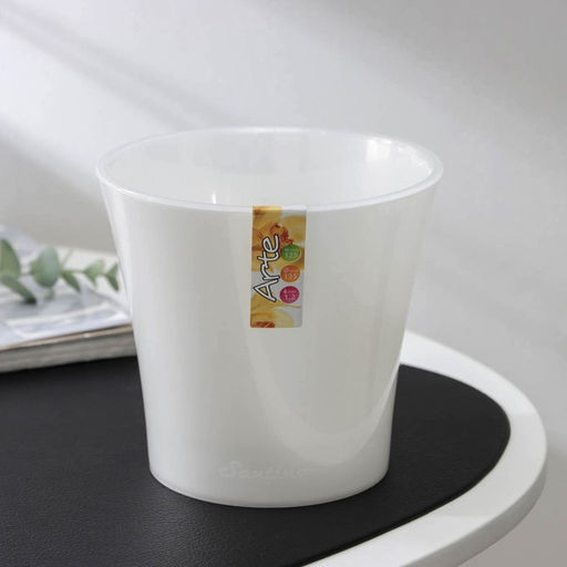 Кашпо для цветов со вставкой «Арте», 1.2 л, цвет жемчуг-прозрачный