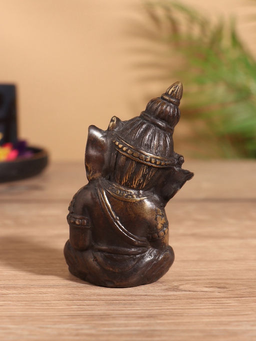 Сувенир «Ганеша с книгой», 6×4×8 см, бронза