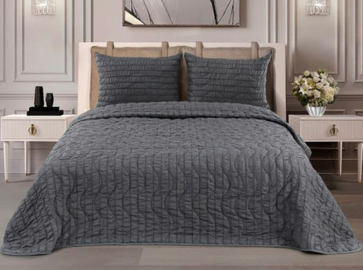 АРТ-015 Покрывало полиэстр жатый 200*220 Серый кардинал - Текс-дизайн фото 2