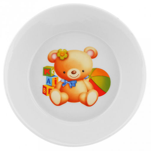 Блюдце-тазик фарфоровое "Любимые игрушки" д140мм, h30мм (Россия)