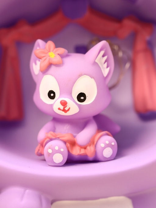 Ночник Fox flower, purple (18 см), пластик