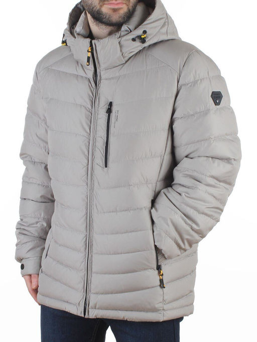 D6373 GRAY Куртка мужская зимняя (200 гр. холлофайбер)