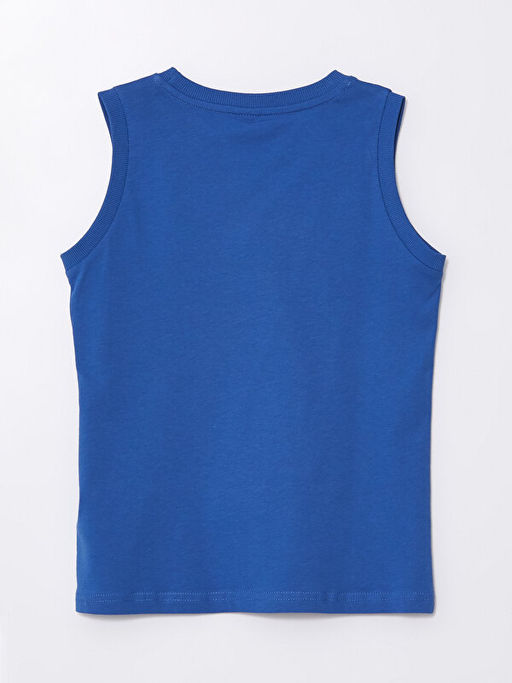 Rahat Kal?p Bisiklet Yaka Bask?l? Erkek ?ocuk Atlet - Waikiki фото 3