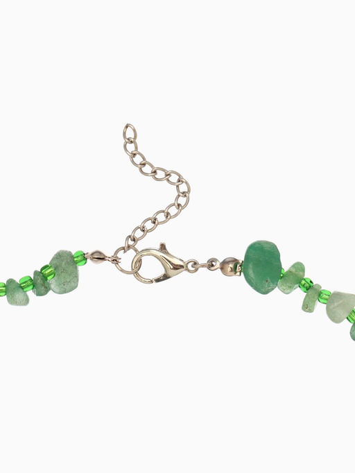 Ожерелье из камня, 45 см, зелёное