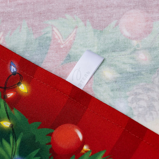 Кухонное полотенце Этель Новогодний венок 40х70 см, 100% хл, саржа 190 г/м2  фото 2