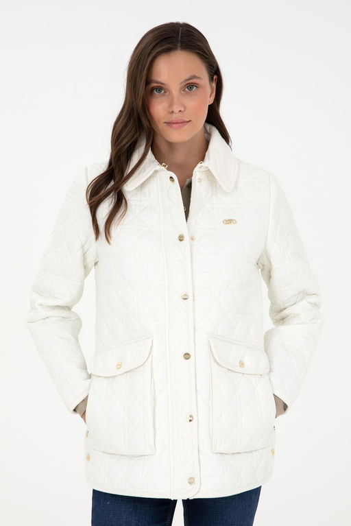 Женское кремовое пальто Неожиданная скидка в корзине - U.s. polo assn фото 3