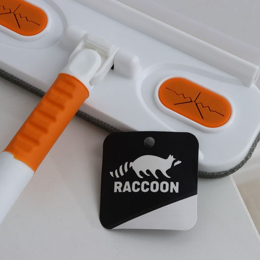 Щётка для окон Raccoon, телескопическая нержавеющая ручка 77(123) см, силиконовый сгон 22 см, велюровая насадка 227 см, цвет МИКС - Simaland фото 12