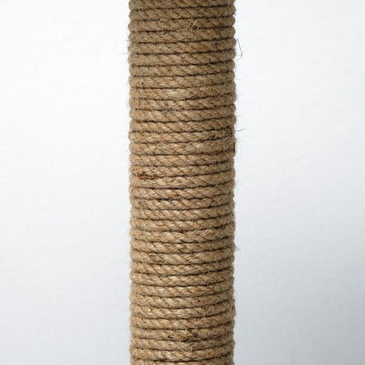 Когтеточка Полка с подставкой, 30 х 30 х 40 см, джут, серая с лапками - Пижон фото 3