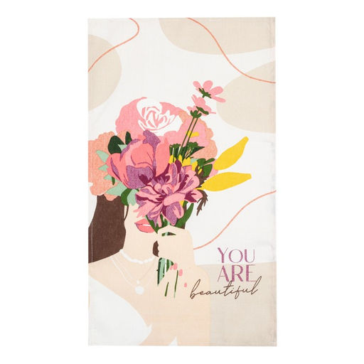Кухонное полотенце Доляна You are beautiful, 35?60 см, 100% хлопок, 160 г/м?