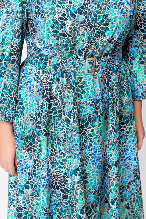 Блуза Swallow 803.2 черный+серебряный узор фото 1019