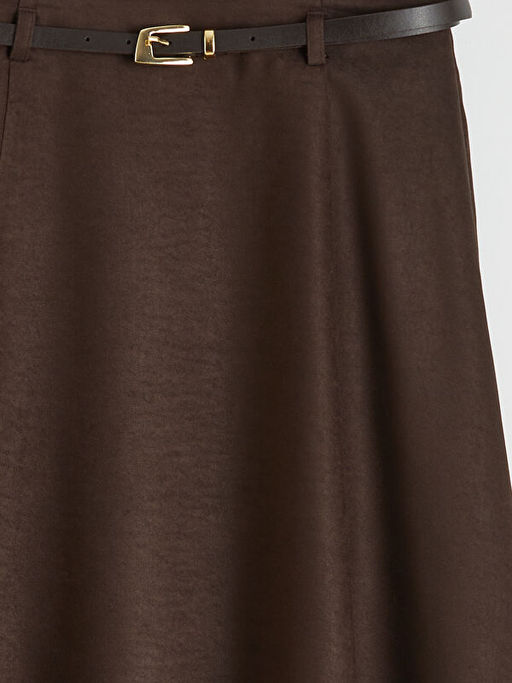 Beli Kemerli A Kesim S?et G?r?n?ml? Etek