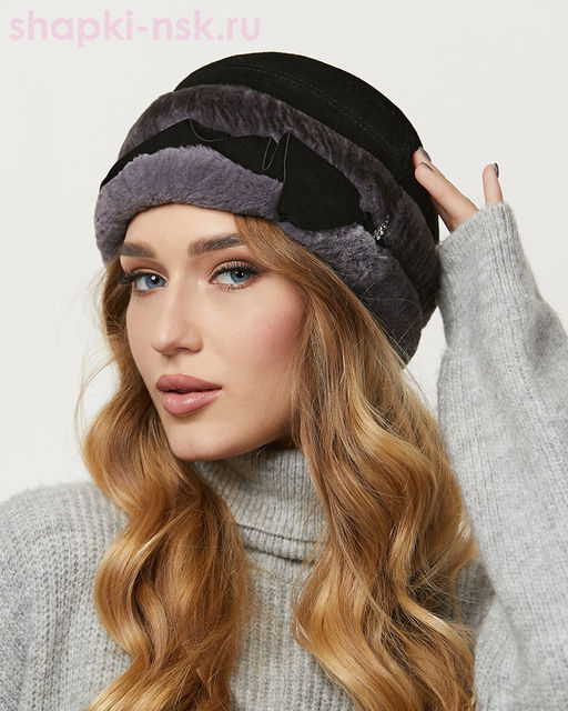 Регина замша Шапка женская (56-58)