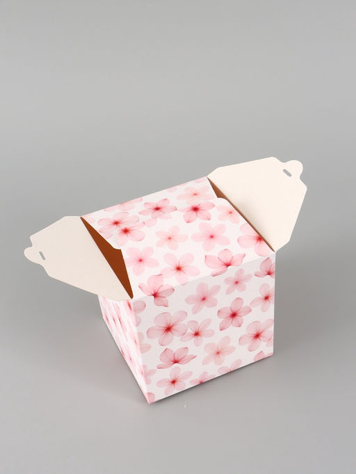 Цена за 10 шт. Коробка подарочная складная «Цветы», 12×12×12 см