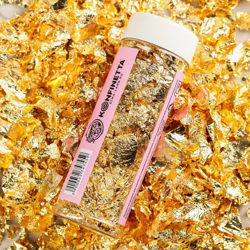 Золото пищевое кондитерское, для десертов и творчества KONFINETTA, 2 г