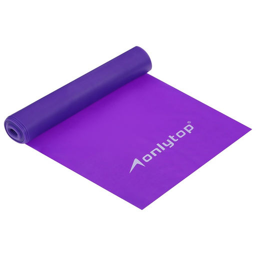 Эспандер ленточный для фитнеса ONLYTOP, 150×15×0.05 см, 20 кг, цвета МИКС