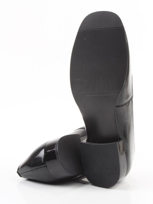 06-DLG03-2 BLACK Туфли женские (натуральная кожа)