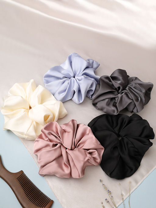 Резинка для волос 5 см атлас / 697 /уп 350/ (Бежевый)