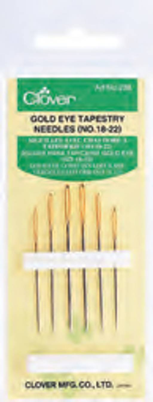 Иглы гобеленовые с позолоченной головкой Clover  фото 2