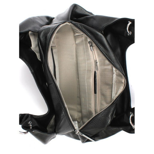 Сумка женская натуральная кожа GU 2033-3719, 3отд, плечевой ремень, черный 263135 - Adelia фото 4